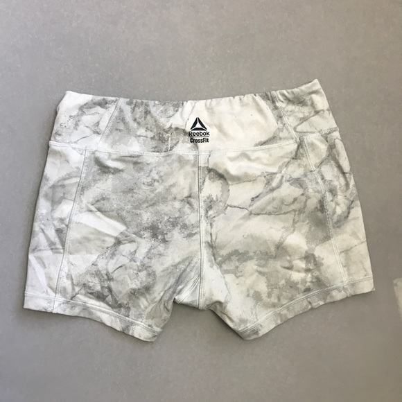 Reebok Medium Crossfit Lux Bootie Stone Shorts - Picture 2 of 5